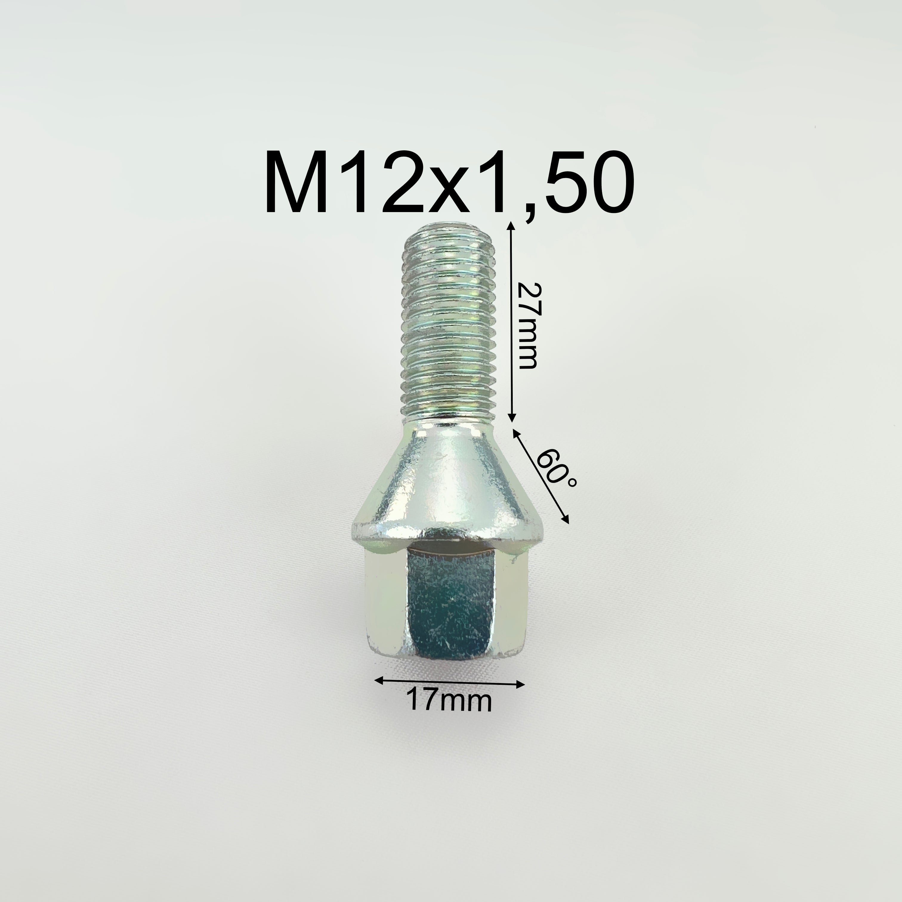 Lot de 20 Boulons de roue  M12 x 1.50 27mm