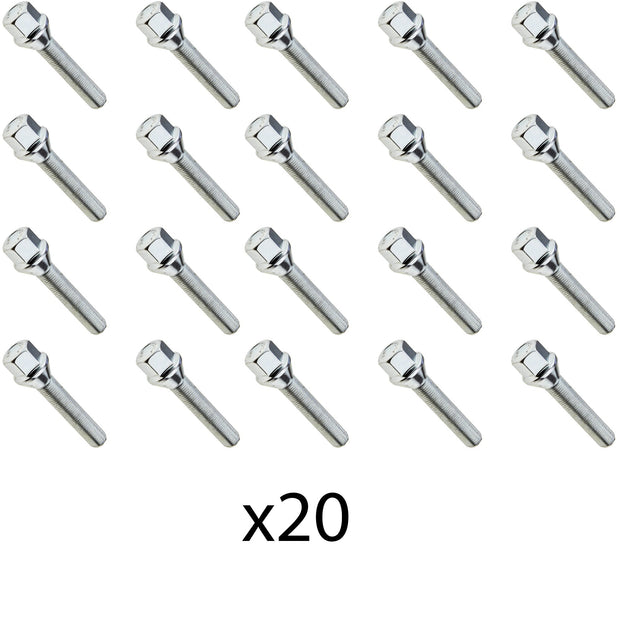 Lot de 20 Boulons de roue  M12 x 1.50 50mm