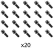 Lot de 20 Boulons de roue  M14 x 1.50 35mm